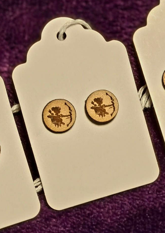 Woman Archer Stud Earrings